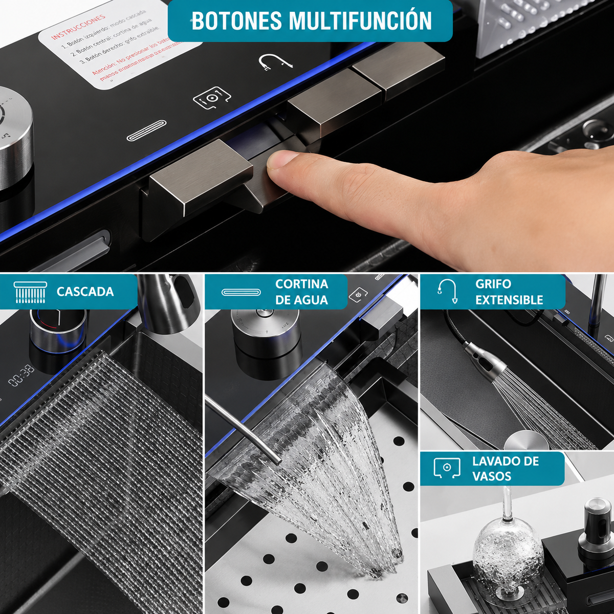 Lavaplatos Inteligente 75 cm Multifuncional
