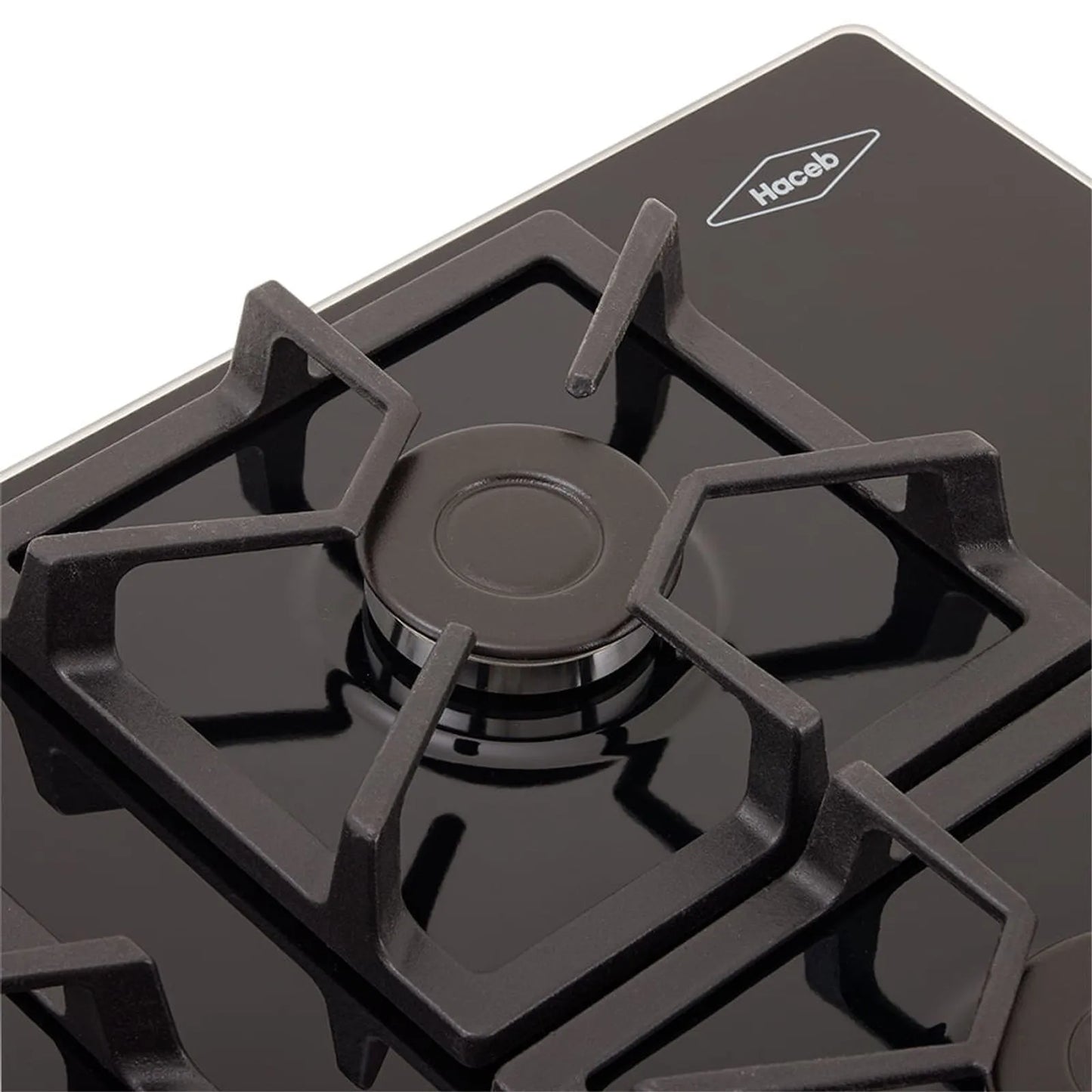 Estufa haceb vidrio 60*43 con parrilla cuadrada