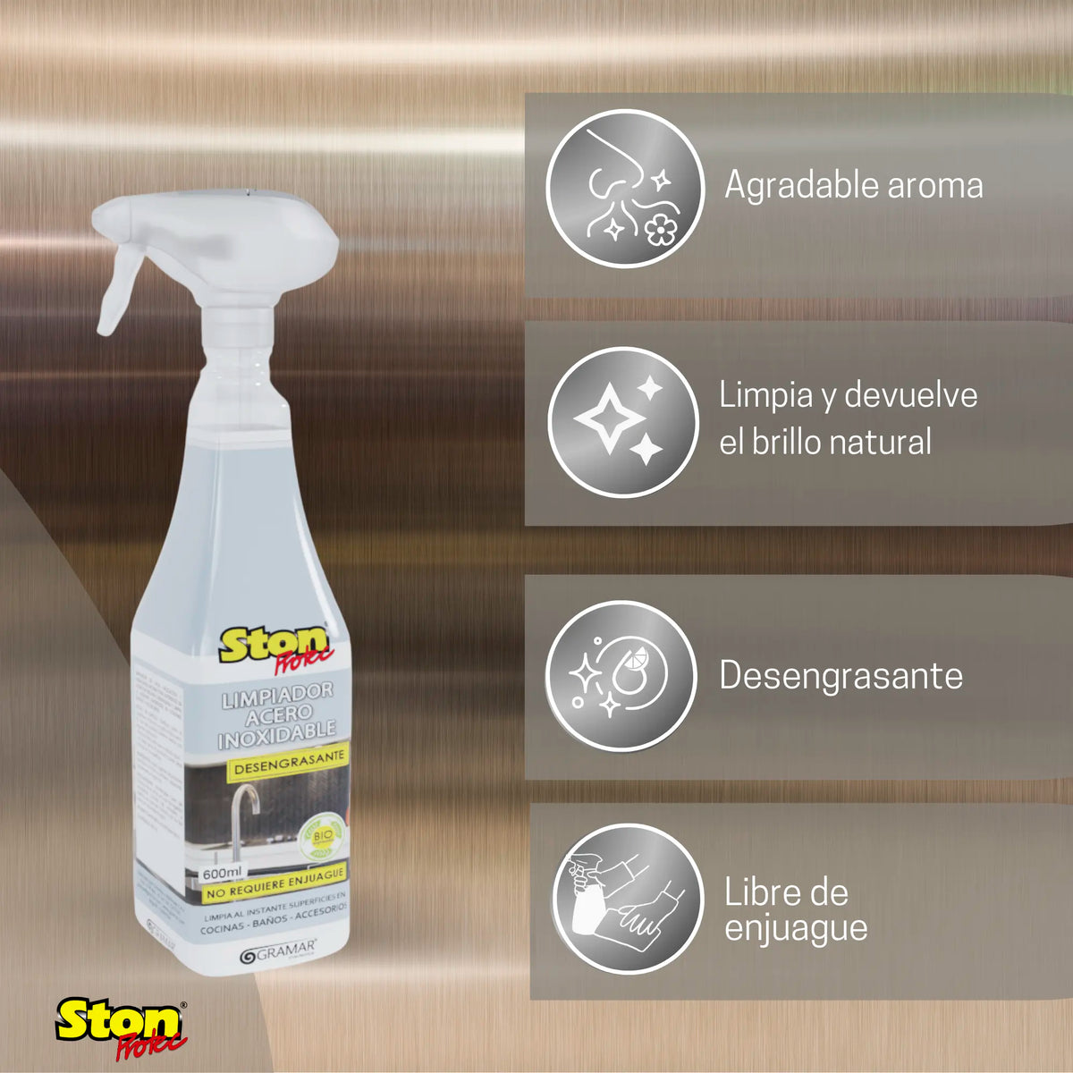 Limpiador Acero Inoxidable - Stonprotec®