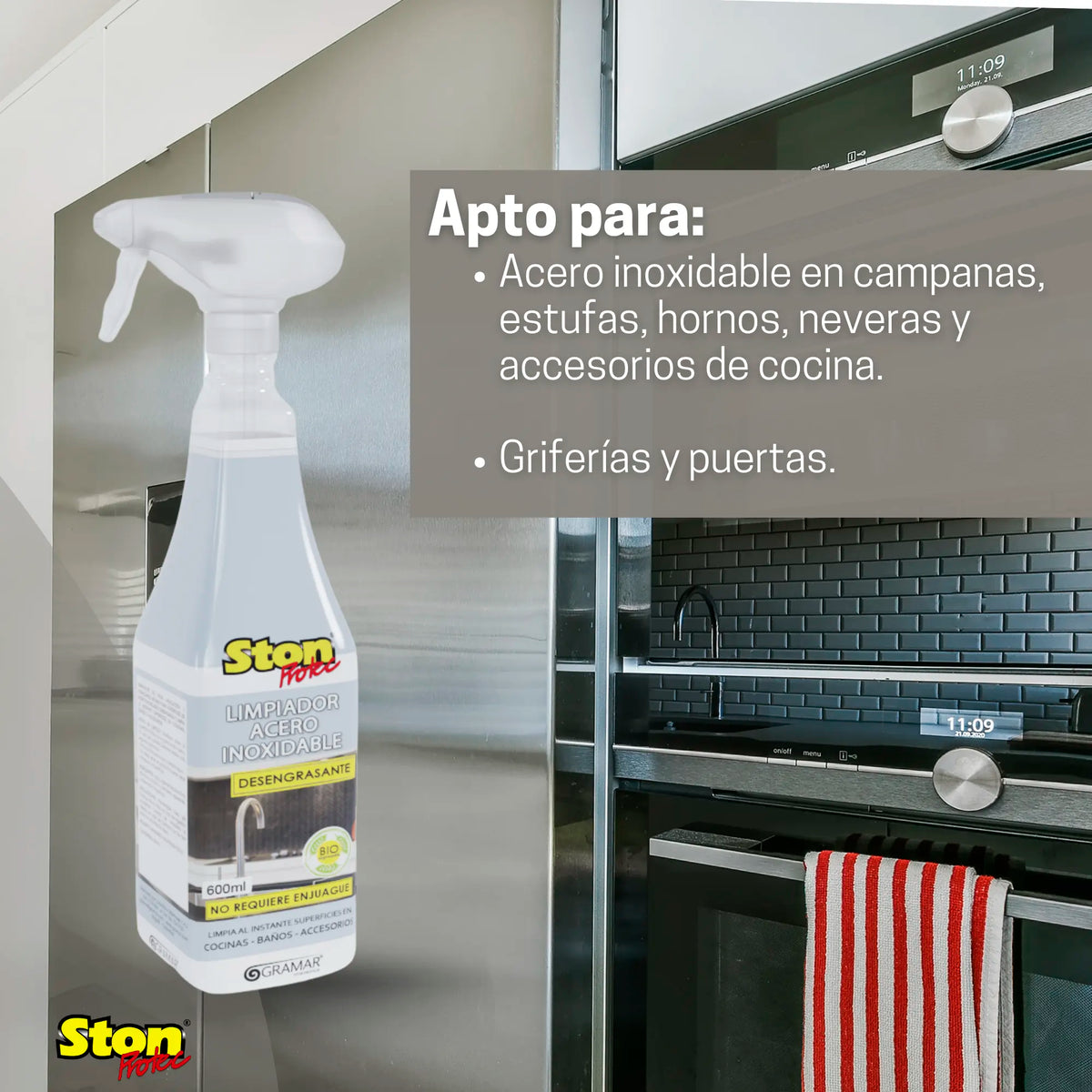Limpiador Acero Inoxidable - Stonprotec®