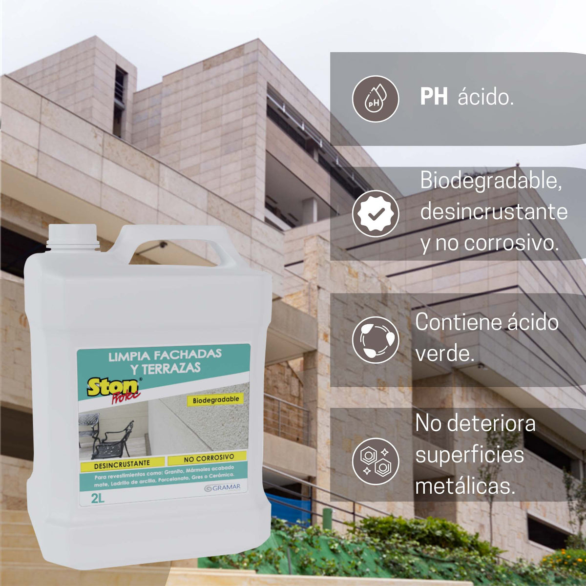 Limpia Fachadas y Terrazas - Stonprotec®