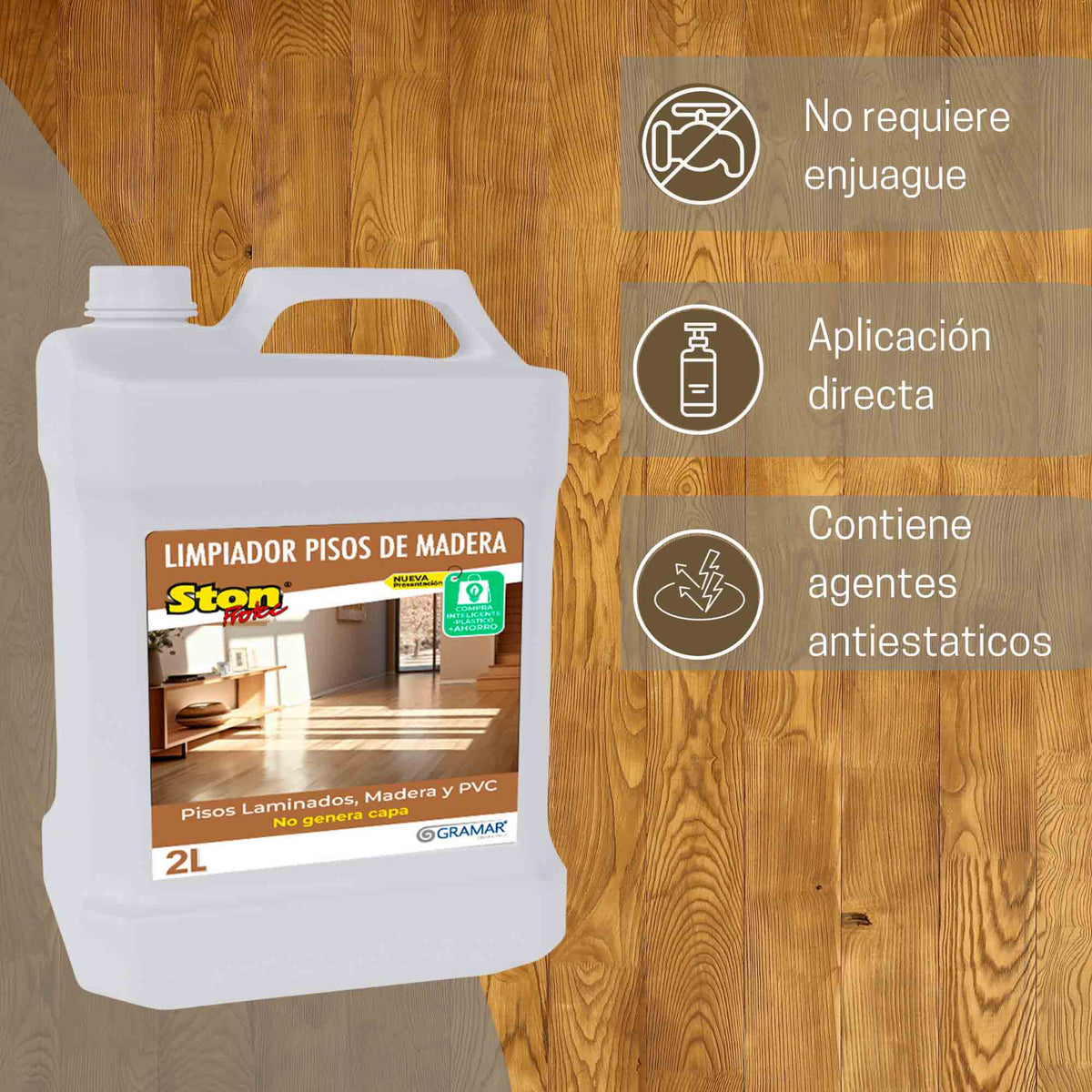 Limpiador Pisos de Madera - Stonprotec® 2L