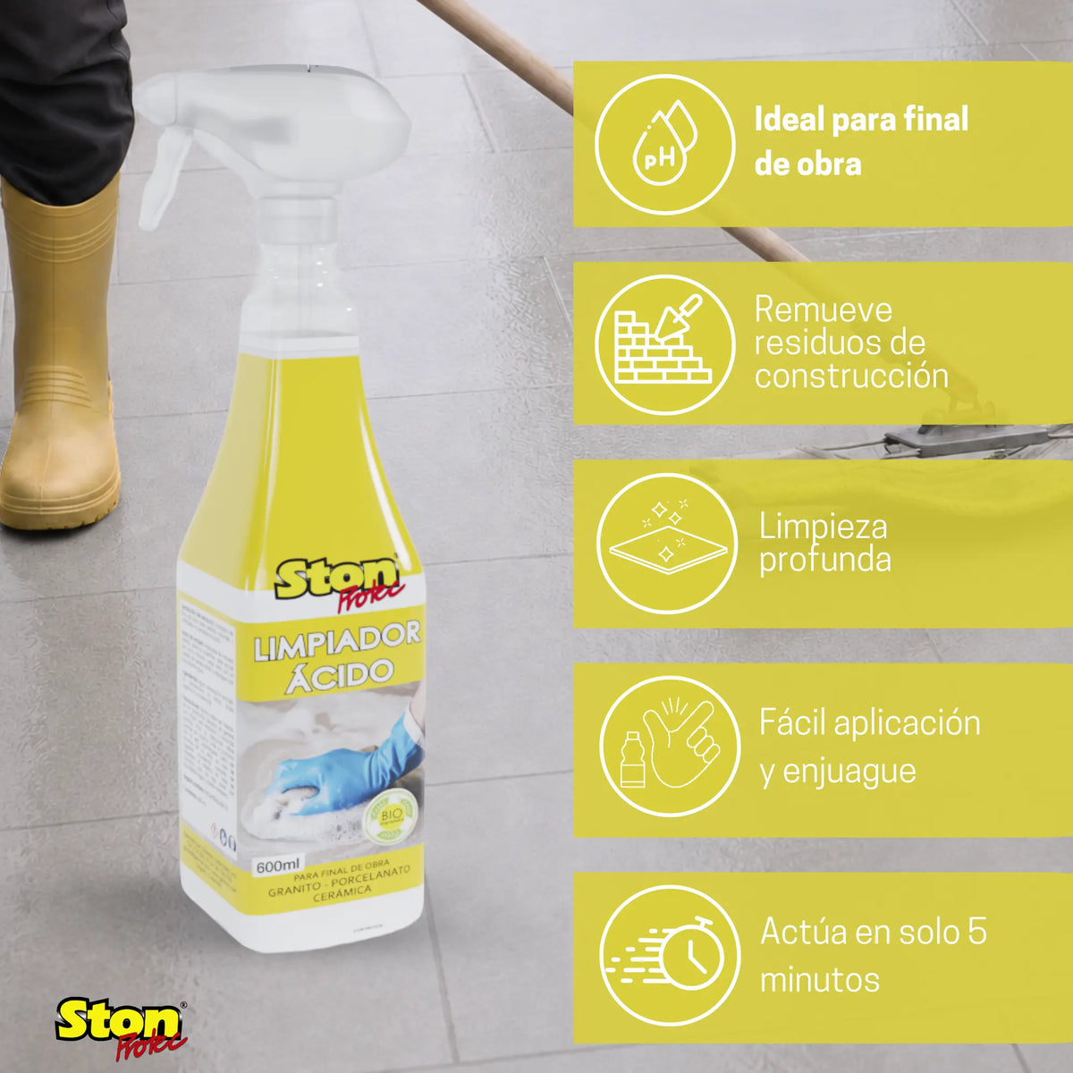 Limpiador Ácido - Stonprotec®