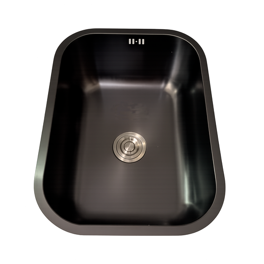 Lavaplatos 58*43 stoneluxe negro redondo